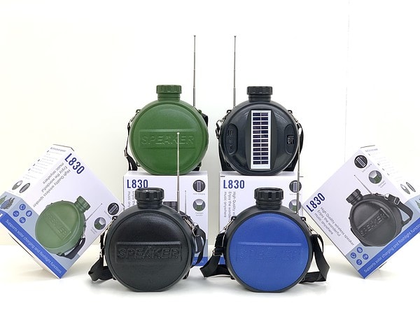 L830 Black/Blue/Green Solar bluetooth music speaker AIBUCUO