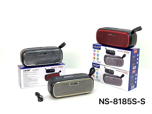 NS-8185S-S Gold/Red/Sliver Solar bluetooth music speaker AIBUCUO