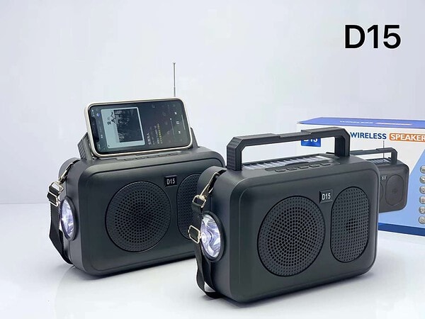 D15 Black Solar bluetooth music speaker AIBUCUO