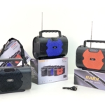 L53 Black/Red/Blue Solar bluetooth speaker radio  AIBUCUO