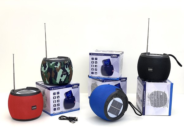 L55S Black/Red/Blue/camouflage  Solar bluetooth music speaker AIBUCUO