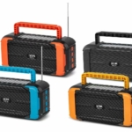 NSM268 black/blue/red/orange Solar bluetooth speaker radio With light function  AIBUCUO