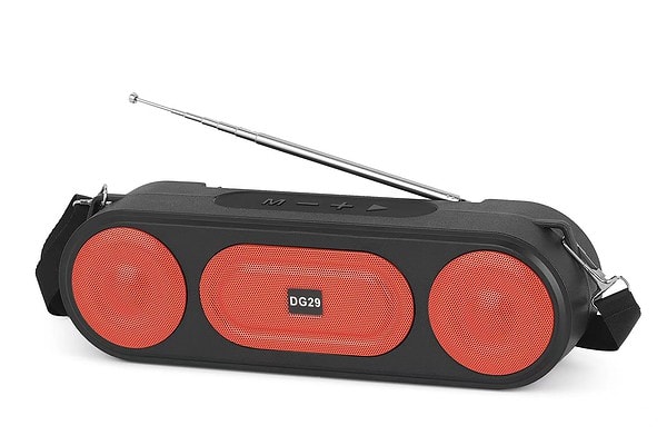 RMS539 black/red/blue Solar bluetooth speaker radio With light function  AIBUCUO